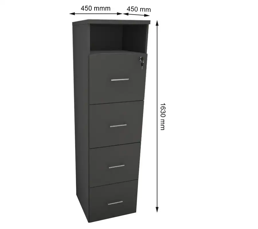 ARMÁRIO GAVETEIRO PASTA SUSPENSA L 450mm x A 1630mm x P 450mm - M-OFFICE - MÓVEIS MOTIVA