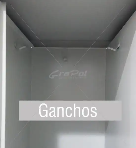 Roupeiro Para Vestiário RGRSP 4/8 8 Portas - Com Fecho Porta-Cadeado - RCH - Chapa 26 (0,45mm).