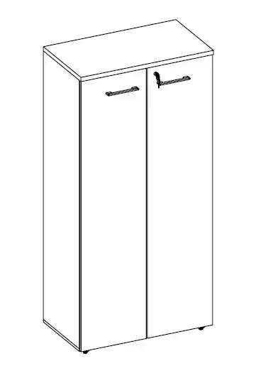 ARMÁRIO DINÂMICO 2 PORTAS - PRATELEIRAS 15mm - L 800mm x A 1670mm x P 450mm - M-OFFICE - MÓVEIS MOTIVA