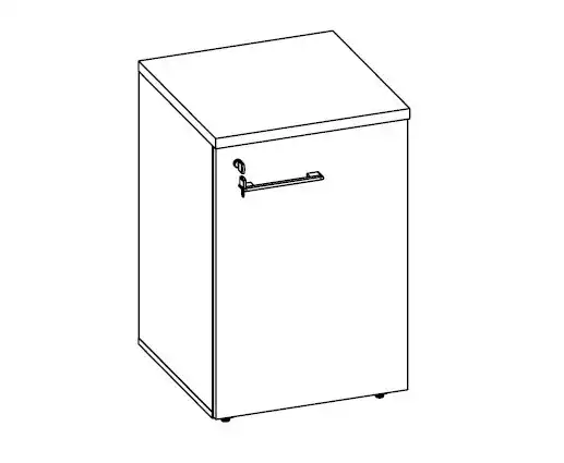 ARMÁRIO BAIXO 01 PORTA  L 450mm x A 735mm x P 450mm - M-OFFICE - MÓVEIS MOTIVA