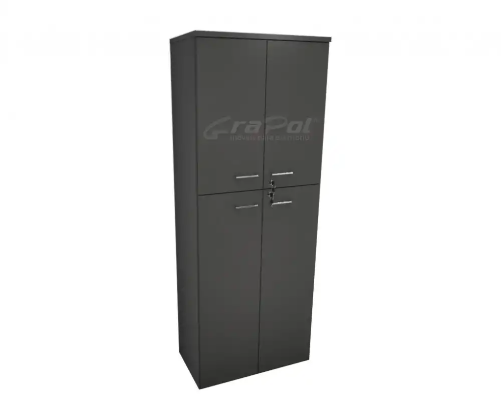 ARMÁRIO DINÂMICO 04 PORTAS - PRATELEIRAS 15mm - L 800mm x A 2070mm x P 450mm - M-OFFICE - MÓVEIS MOTIVA