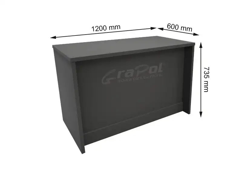 MESA  ATENDIMENTO - 1200mm x 735mm x  600mm  - 25mm - Linha M-office - Móveis Motiva
