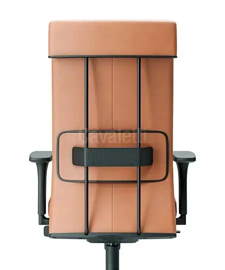 Cadeira para escritório giratória presidente 45101 - BRAÇO 4D - SYNCRON - Regulagem de Profundidade no Assento - Linha Leef - Cavaletti - Base Twin em Alumínio