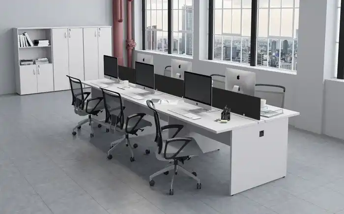 Mesa Componível Complemento com 2 Lugares. 1 Lugar + 1 Lugar Frente a Frente - 1000mm X 1320mm X 750mm - Tampo MDP 40mm