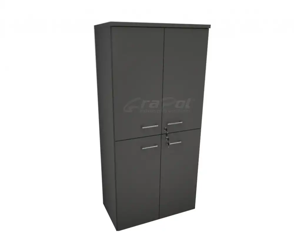 ARMÁRIO DINÂMICO 4 PORTAS - PRATELEIRAS 15mm - L 800mm x A 1670mm x P 450mm - M-OFFICE - MÓVEIS MOTIVA