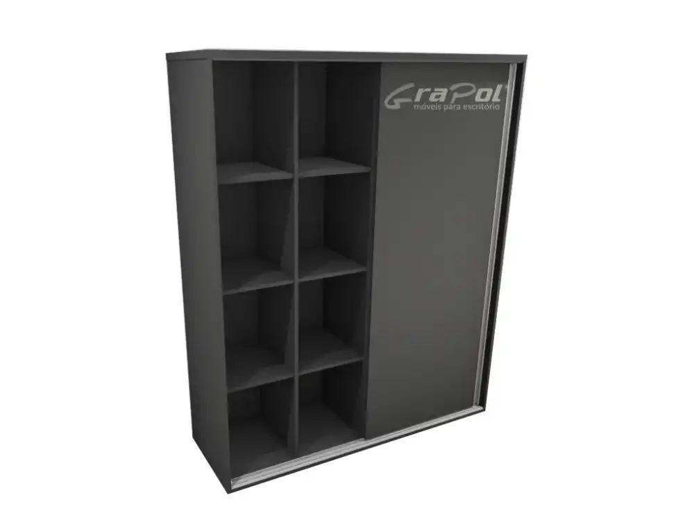 ARMÁRIO ALTO 01 PORTA DESLIZANTE - L 1350mm x A 1640mm x P 450mm - M-OFFICE - MÓVEIS MOTIVA