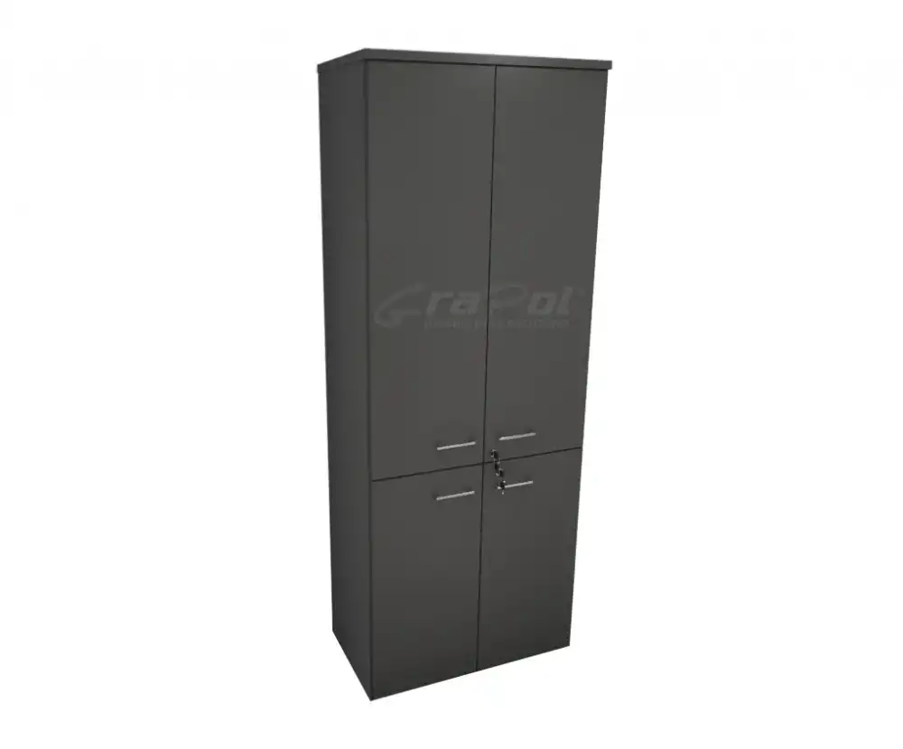 ARMÁRIO DINÂMICO 04 PORTAS - PRATELEIRAS 15mm - L 800mm x A 2070mm x P 450mm -  M-OFFICE - MÓVEIS MOTIVA