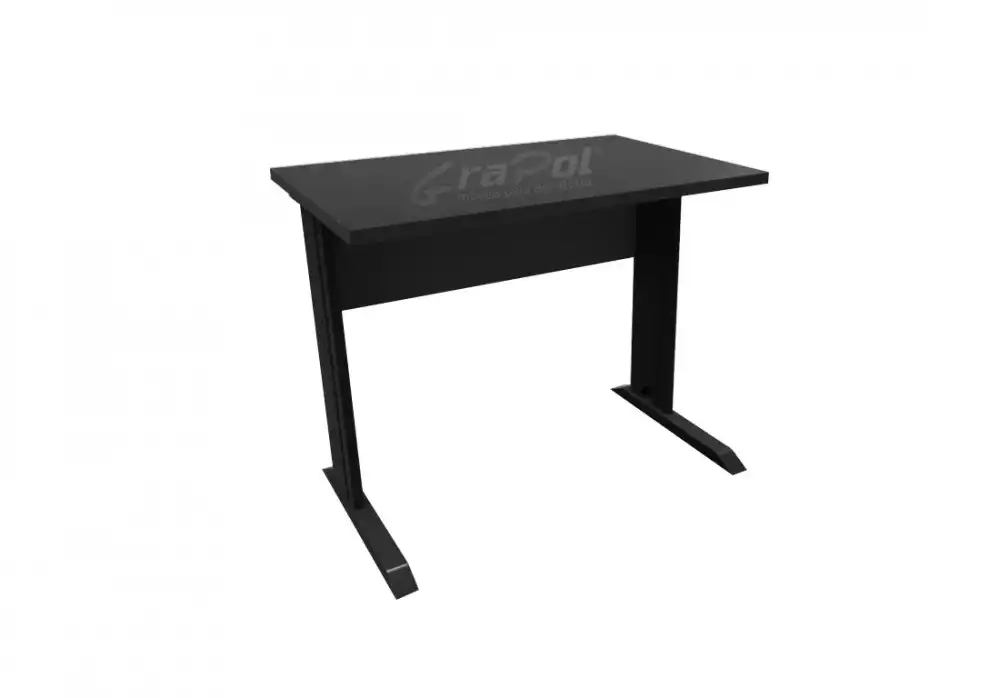 MESA DE TRABALHO PÉ METAL 900mm x 735mm x 600mm - 25mm - Linha M-office - Móveis Motiva
