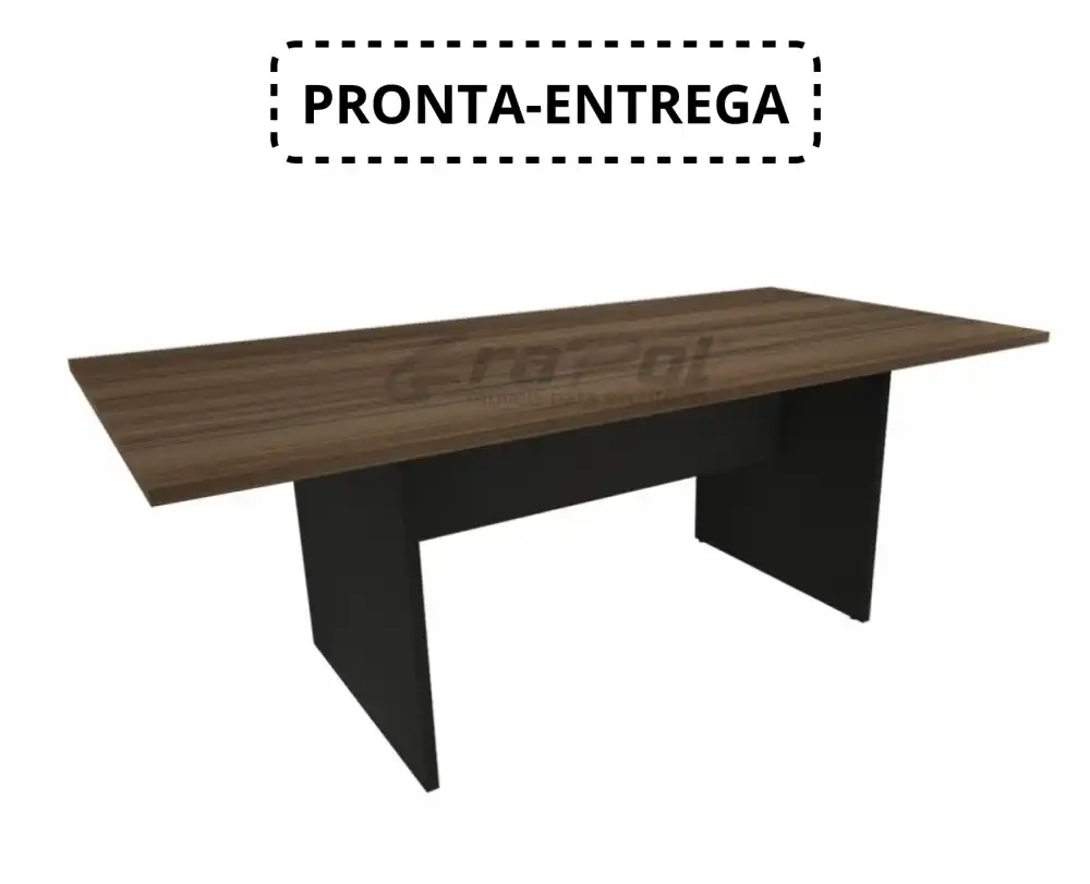 Mesa Reunião Reta - Pé Painel - MDP  40mm - 2000mm x 1000mm x 750mm