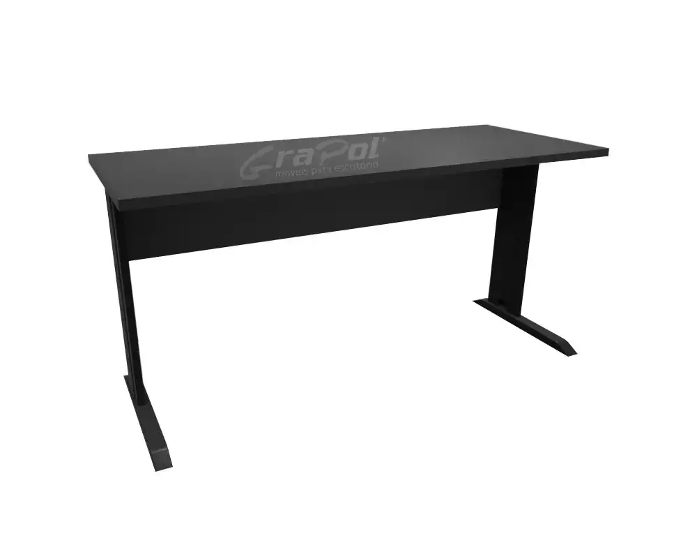 MESA DE TRABALHO PÉ METAL 1500mm x 735mm x 600mm - 25mm - Linha M-office - Móveis Motiva