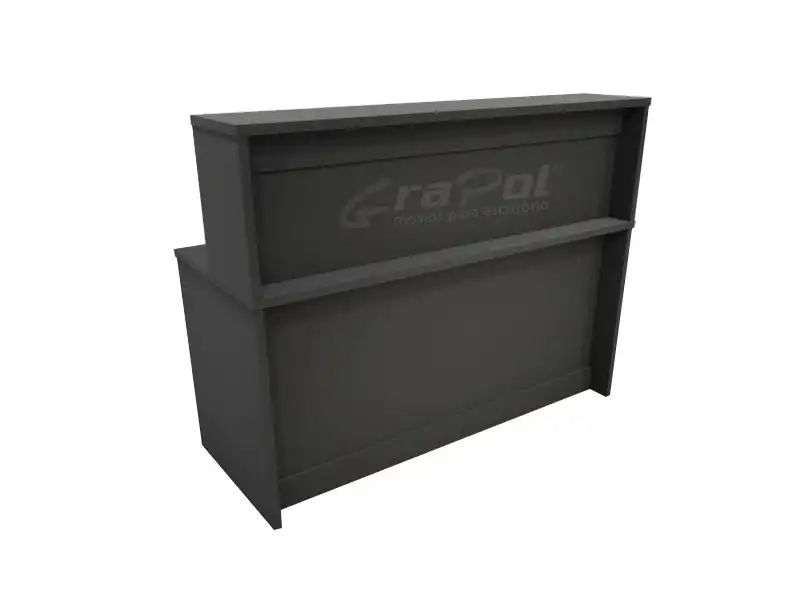 BALCÃO ATENDIMENTO - Largura 1500mm - 25mm - Linha M-office - Móveis Motiva