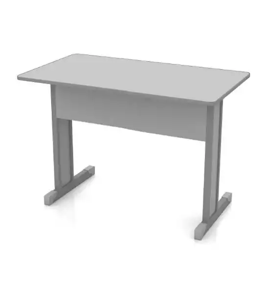 Mesa Reta Pé Tubular 15mm - 800mm x 600mm x 750mm