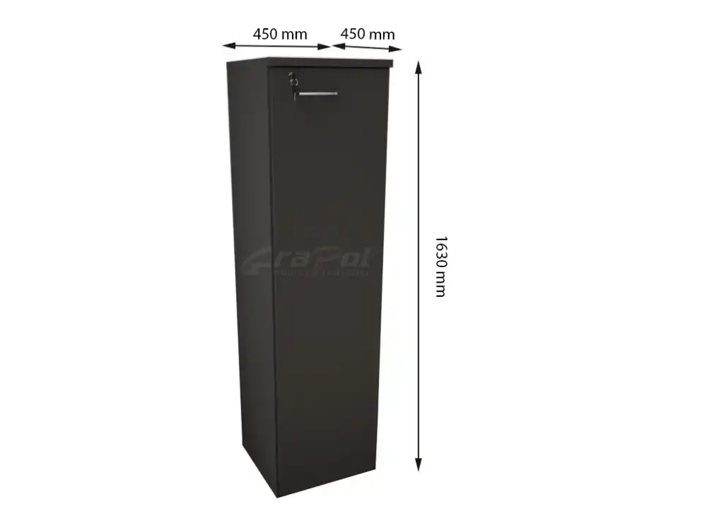 ARMÁRIO ALTO 01 PORTA L 450mm x A 1630mm x P 450mm - M-OFFICE - MÓVEIS MOTIVA