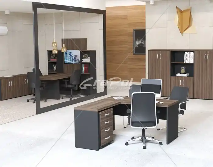 Mesa Reta Pé Painel - MDP 40mm - 1500mm x 700mm x 750mm