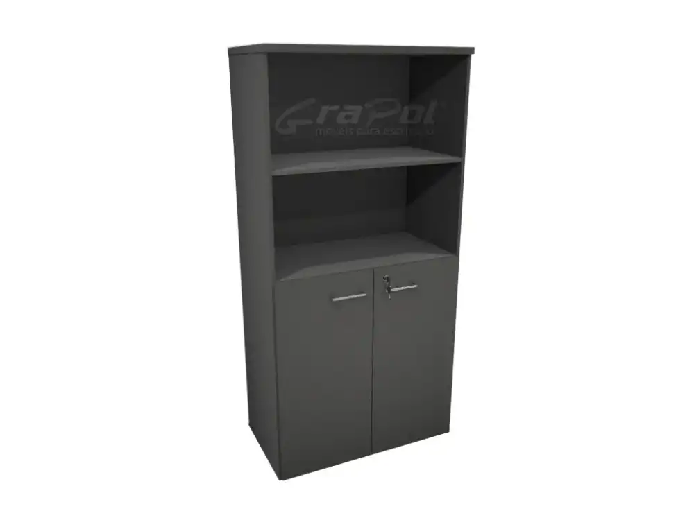 ARMÁRIO ALTO 02 PORTA E 02 NICHOS L 800mm x A 1630mm x P 450mm - M-OFFICE - MÓVEIS MOTIVA