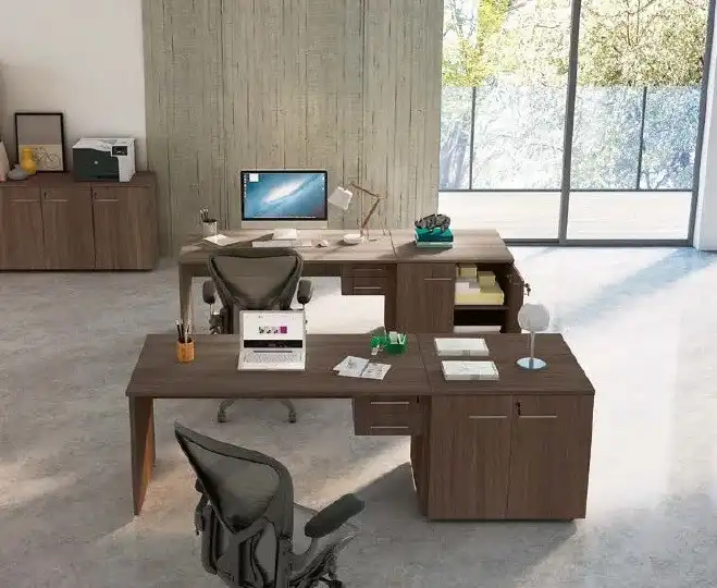 MESA DE TRABALHO PÉ PAINEL  1200mm x 735mm x 600mm - 25mm - Linha M-office - Móveis Motiva