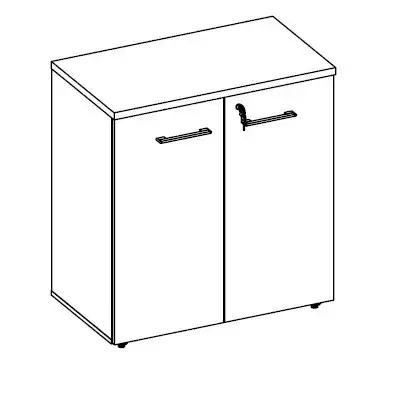 ARMÁRIO DINÂMICO 02 PORTAS - PRATELEIRA 15mm L 800mm x A 868mm x P 450mm - M-OFFICE - MÓVEIS MOTIVA