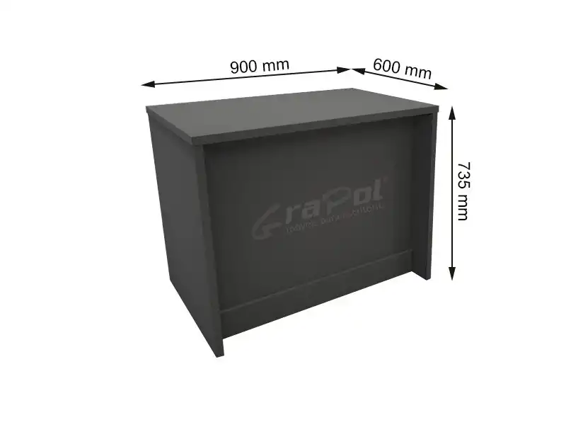 MESA  ATENDIMENTO - 900mm x 735mm x  600mm  - 25mm - Linha M-office - Móveis Motiva