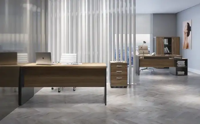 Mesa Reta Pé Painel - MDP 40mm - 1700mm x 700mm x 750mm