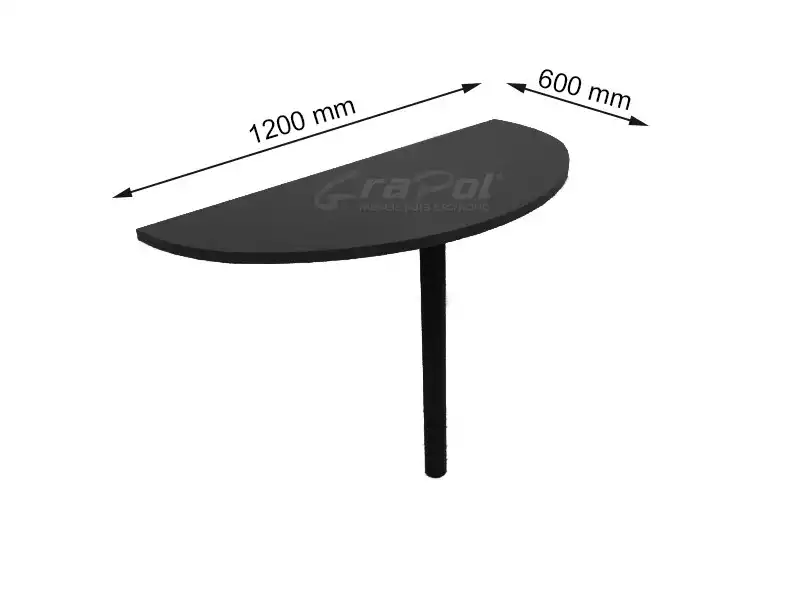 PONTEIRA DE ACABAMENTO - 600mm x 735mm x 1200mm  - 25mm - Linha M-office - Móveis Motiva