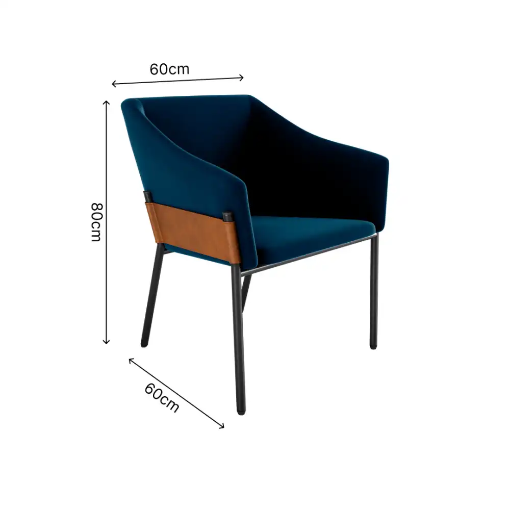 Poltrona Decorativa Malta - Linha Recepção