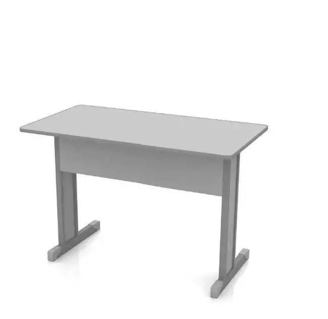 Mesa Reta Pé Tubular 15mm - 1000mm x 600mm x 750mm