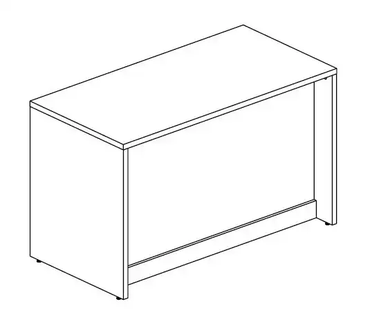 MESA  ATENDIMENTO - 900mm x 735mm x  600mm  - 25mm - Linha M-office - Móveis Motiva