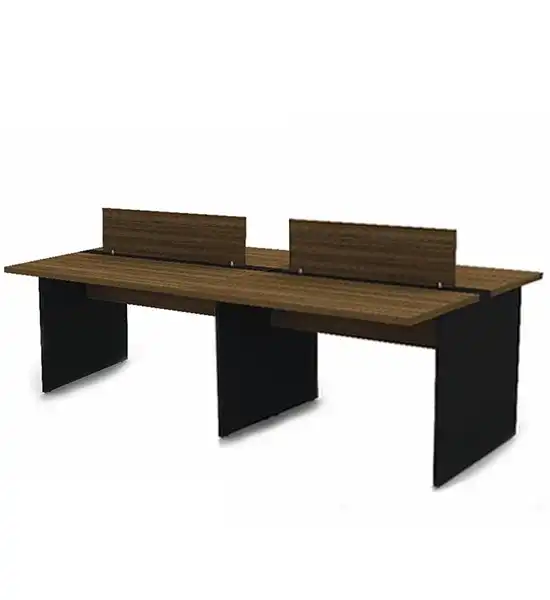 Plataforma de Trabalho com Total de 4 Lugares. 2 Lugar + 2 Lugar Frente a Frente 2400mm X 1320mm X 750mm - 25mm