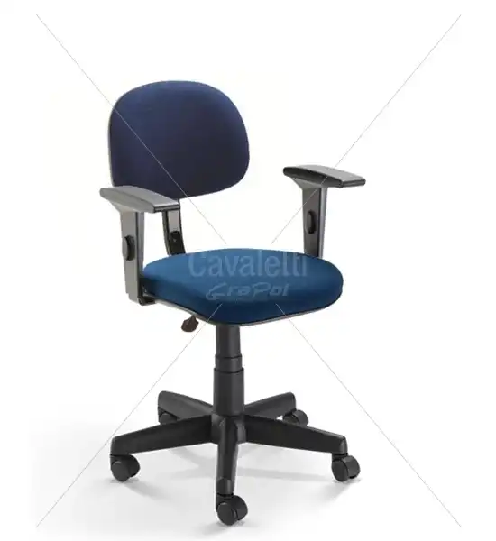 Cadeira para escritório Secretária Giratória 4004 - Linha Start - Braço SL - Cavaletti - Base Polaina