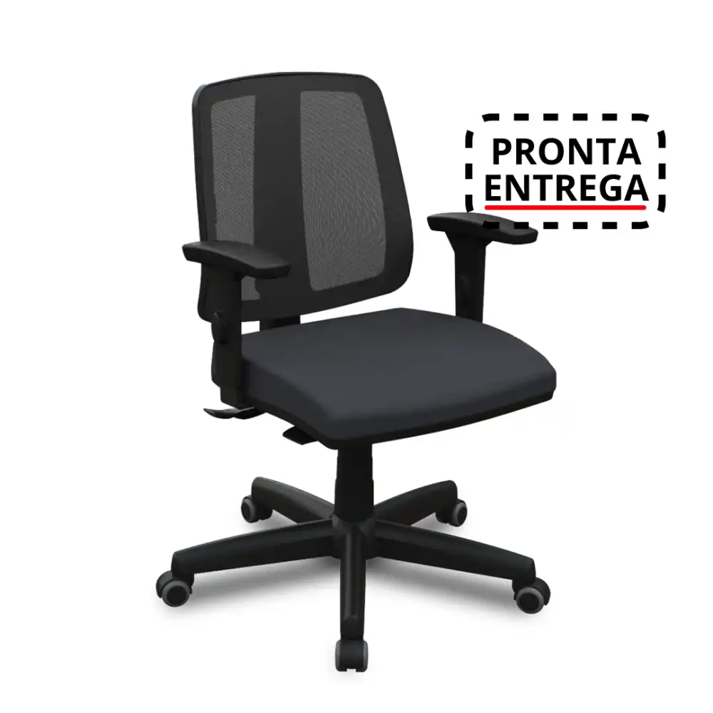 Cadeira para escritório executiva giratória 43103 SRE - Linha Flip - Braço SL - Cavaletti - Aranha POLAINA