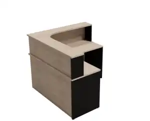 Balcão de Atendimento de Canto - MDP 25mm - 1400mm x 1400mm