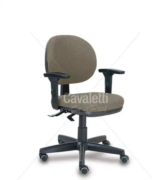 Cadeira para escritório Executiva Giratória 8203 BKG SRE - Linha Stilo - Braço SL - Cavaletti - Base Polaina