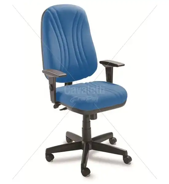 Cadeira para escritório giratória presidente 3001 SRE Braço SL -  Linha Star Plus - Cavaletti - Base Polaina