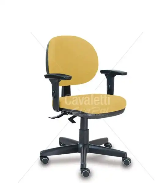 Cadeira para escritório Executiva Giratória 8203 BKG SRE - Linha Stilo - Braço SL - Cavaletti - Base Polaina