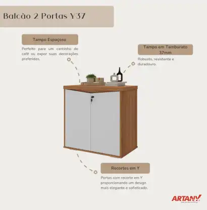 BALCÃO 2 PORTAS II - Y37 - MÓVEIS ARTANY