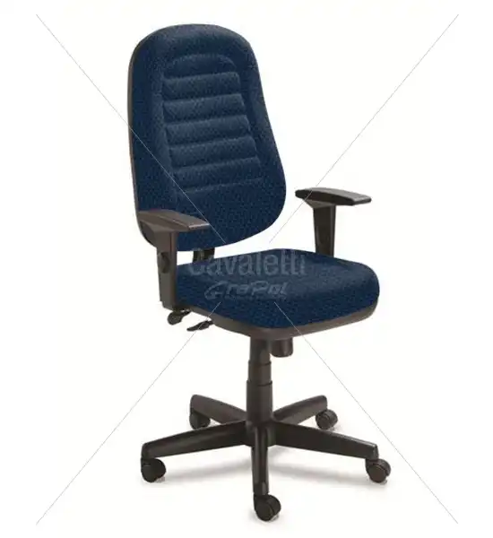 Cadeira para escritório giratória presidente 6001 RELAX Braço SL -  Linha Star Plus - Cavaletti - Base Polaina